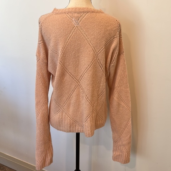 Bartolini made in Italy mohair mix blend pink sweater EUC SZ M - Picture 3 of 5